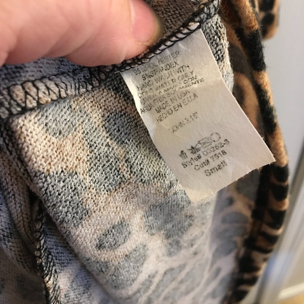 Beeson River Brushed Leopard Print A-Line Dress - Picture 5 of 6